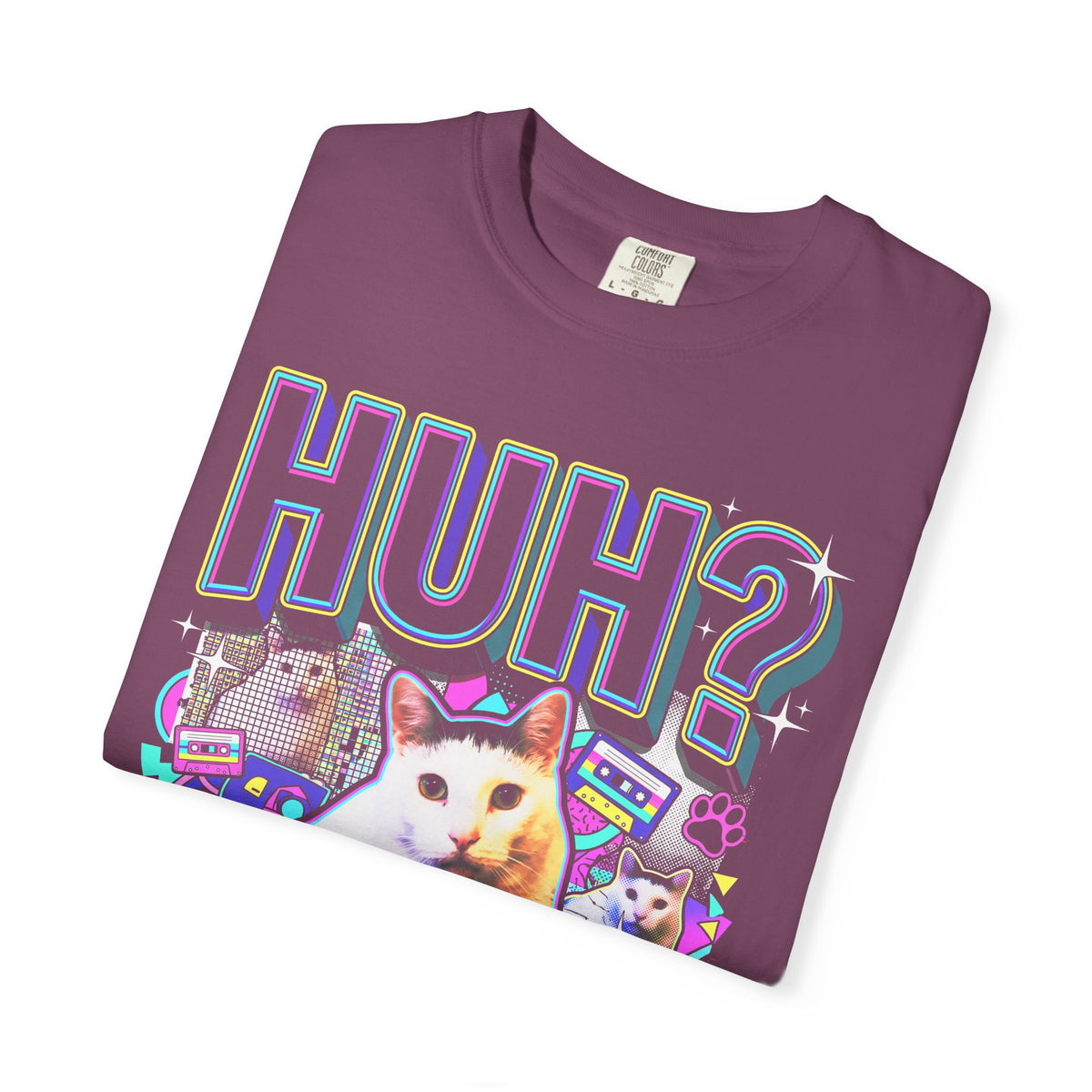 Huhg Meme Cat Collage Classic Tee | 90s Vaporwave | Retro