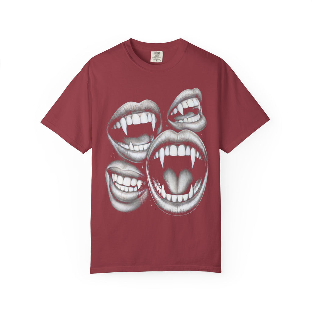 Vampires Fangs Classic Tee | Gothic Horror | Spooky Dotwork