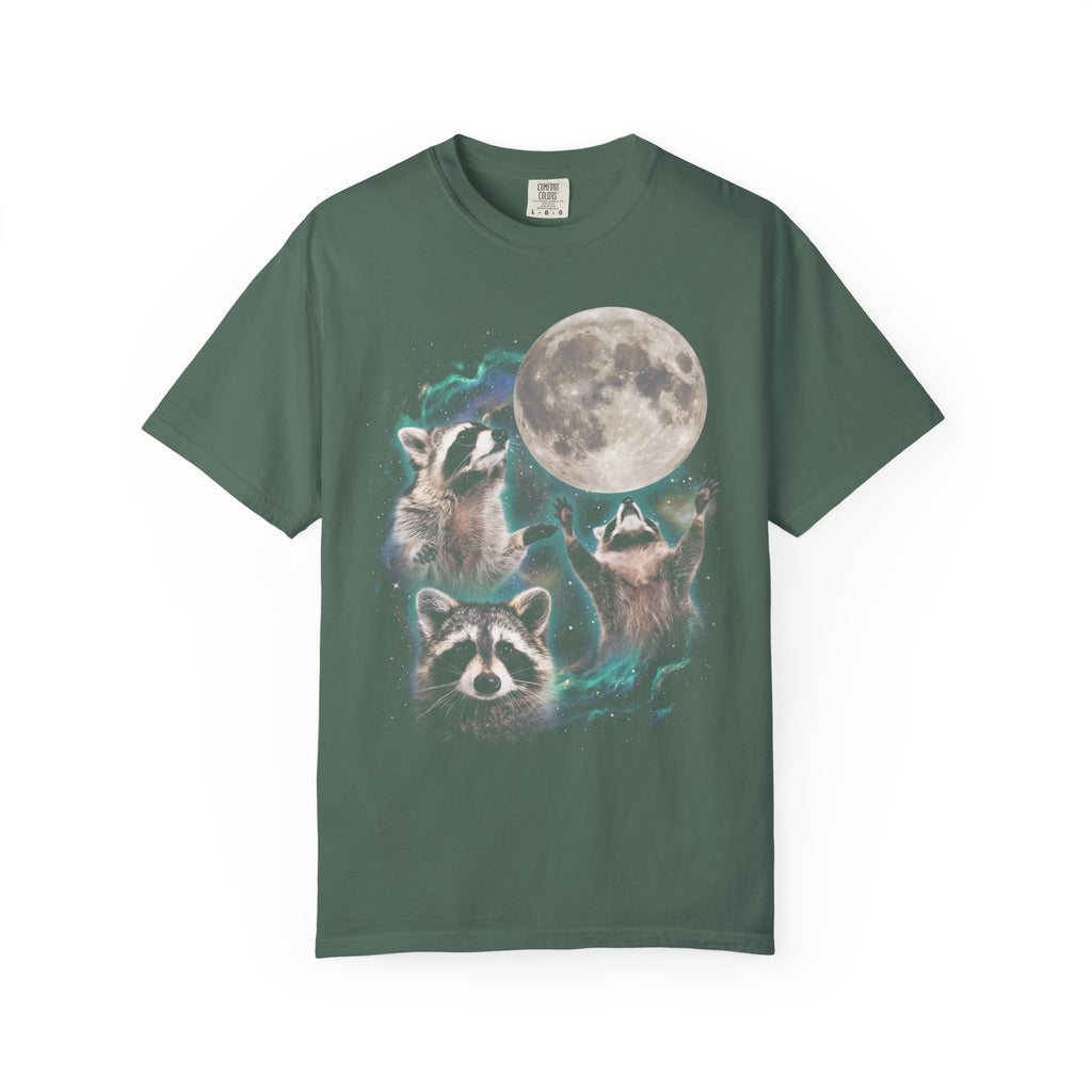 Three Raccoons Classic Tee | Space Full Moon | Starry Cosmos