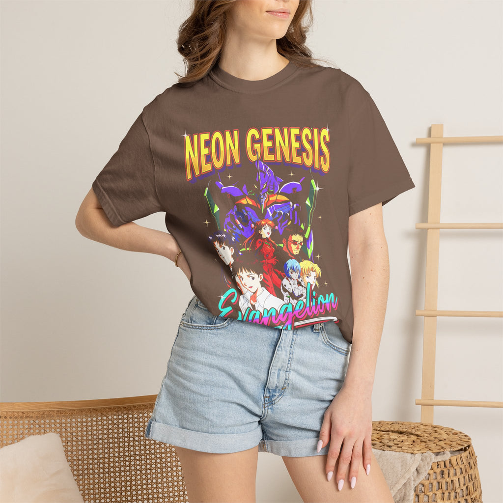 Retro Mecha Pilot Classic Tee | Neon Robot | Sci-Fi Anime Gift