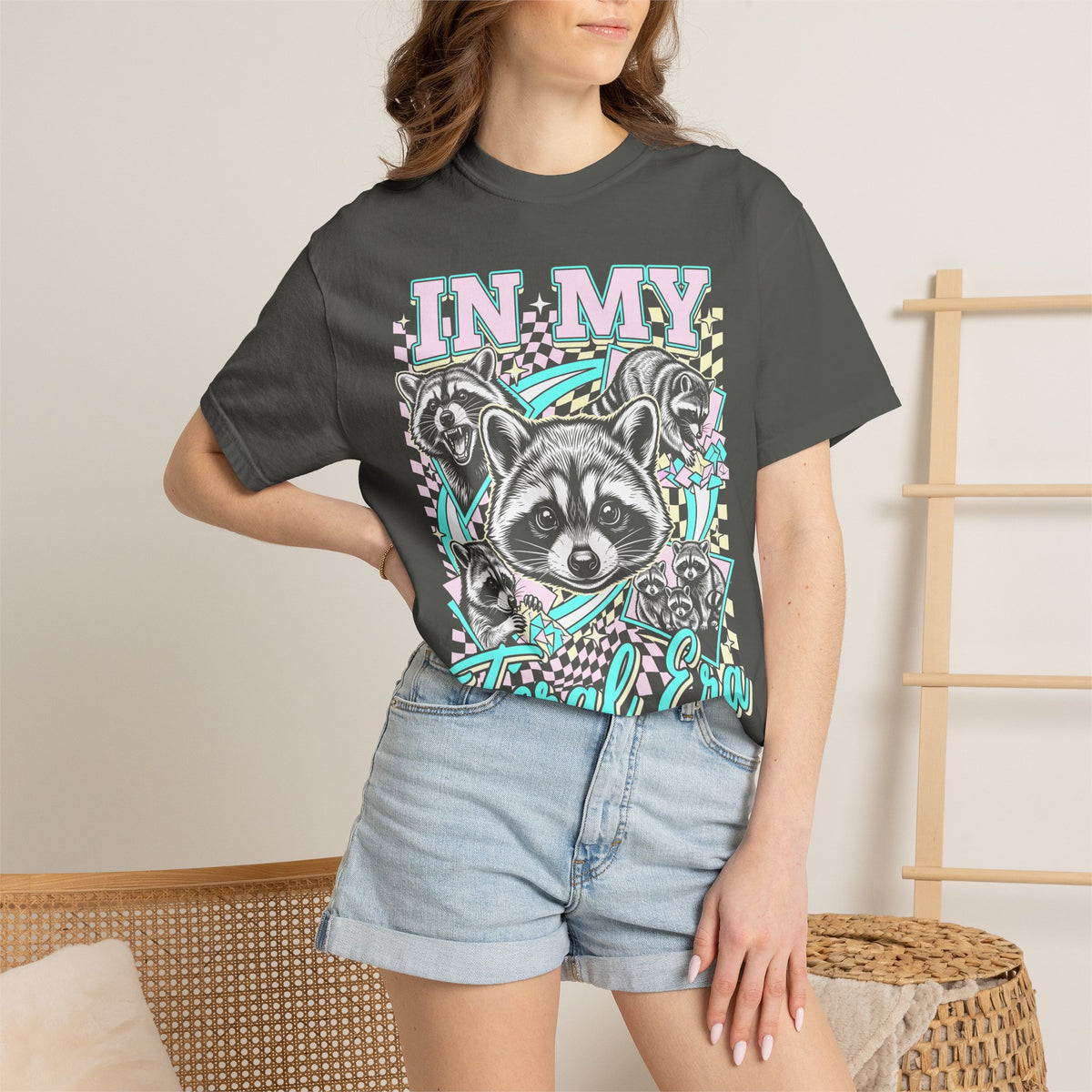 In My Feral Era Raccoon Classic Tee | 90s Vintage | Graphic