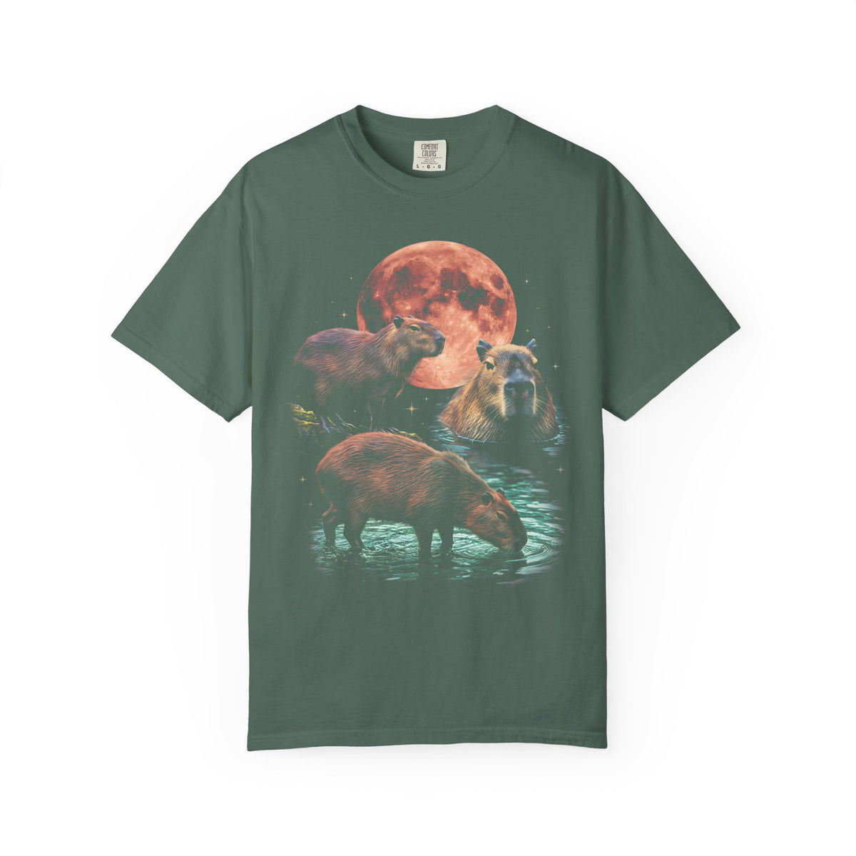 Blood Moon Capybara Classic Tee | Animal Lover | Vintage Bootleg