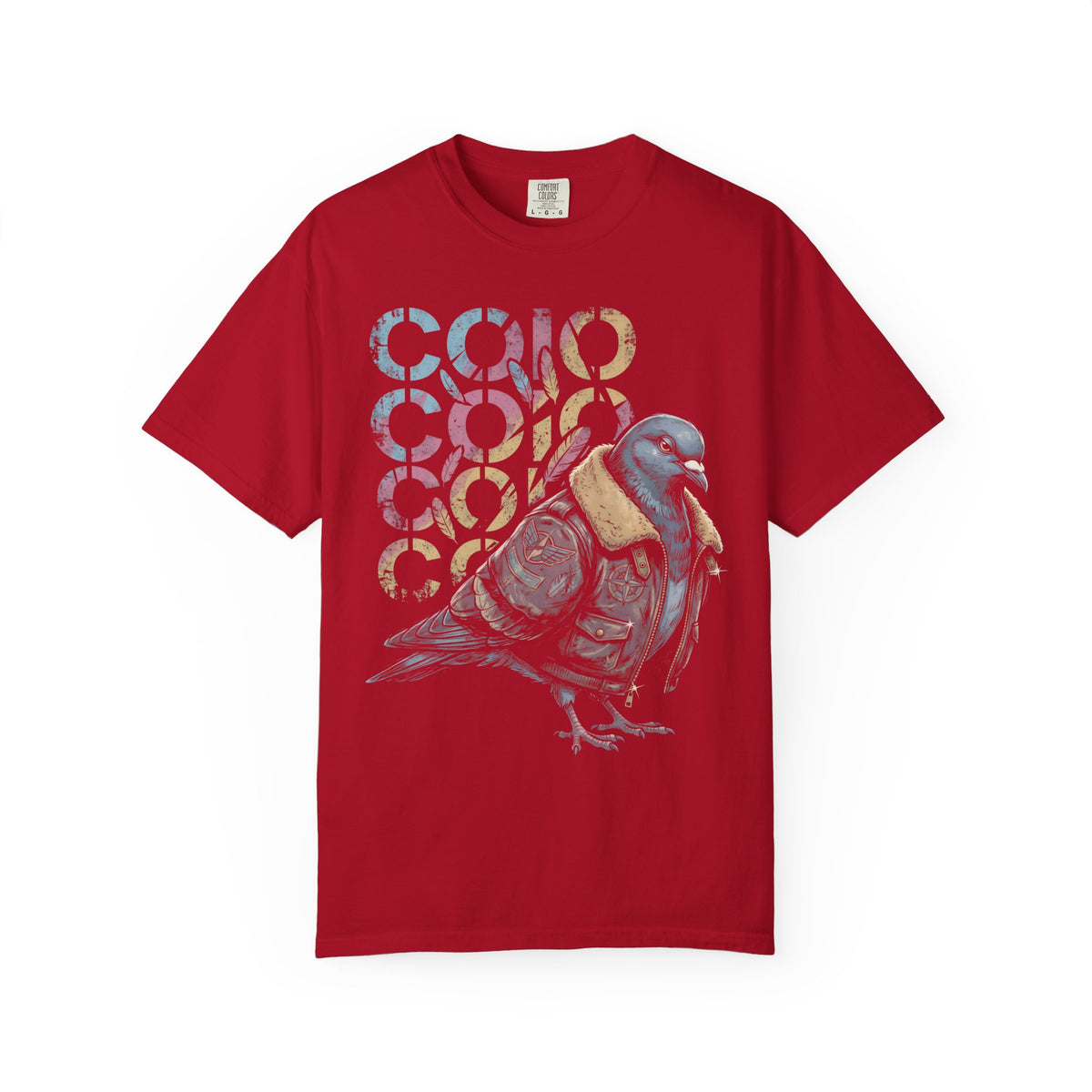 Dapper Pigeon Aviator Classic Tee | Retro Sketch | Feather Art