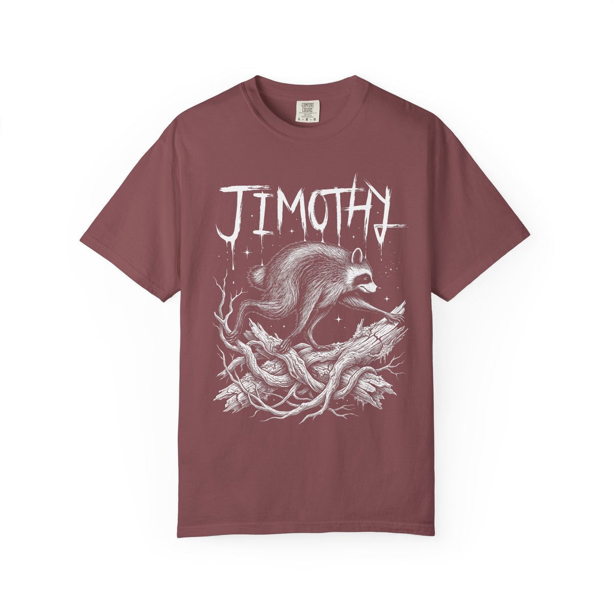 Jimothy Raccoon Classic Tee | Gothic Mystical | Detailed Branch