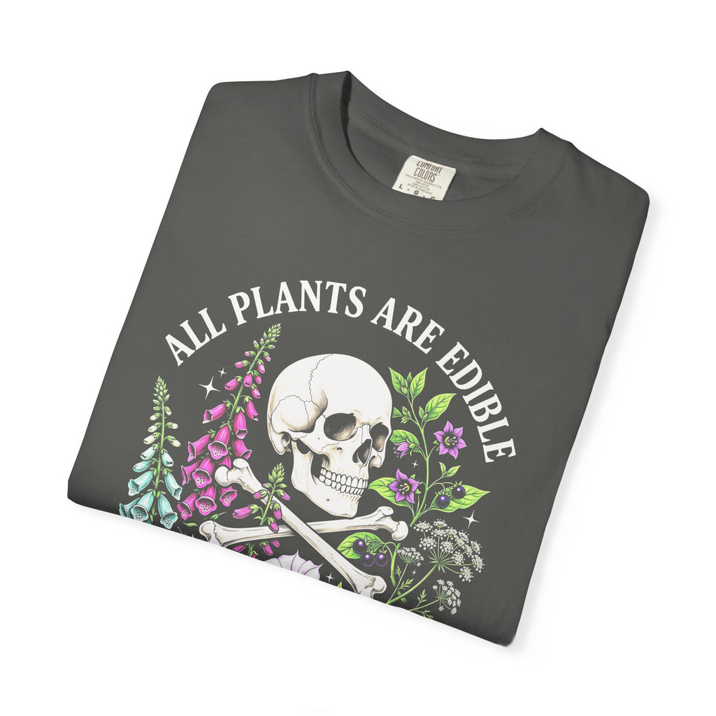 All Plants Are Edible Classic Tee | Vintage Skull | Botany Gift