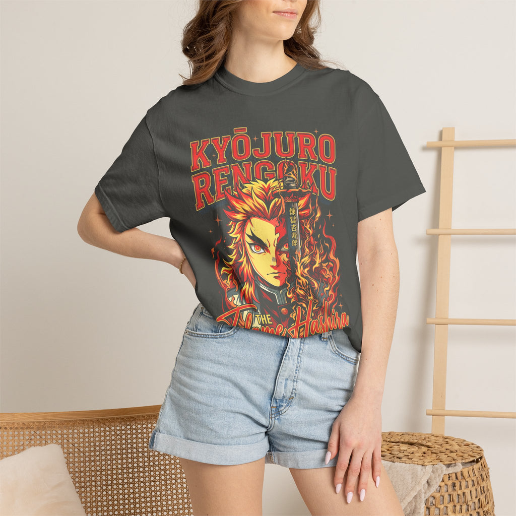 The Flame Hashira Fire Classic Tee | Anime Manga | Retro Gift