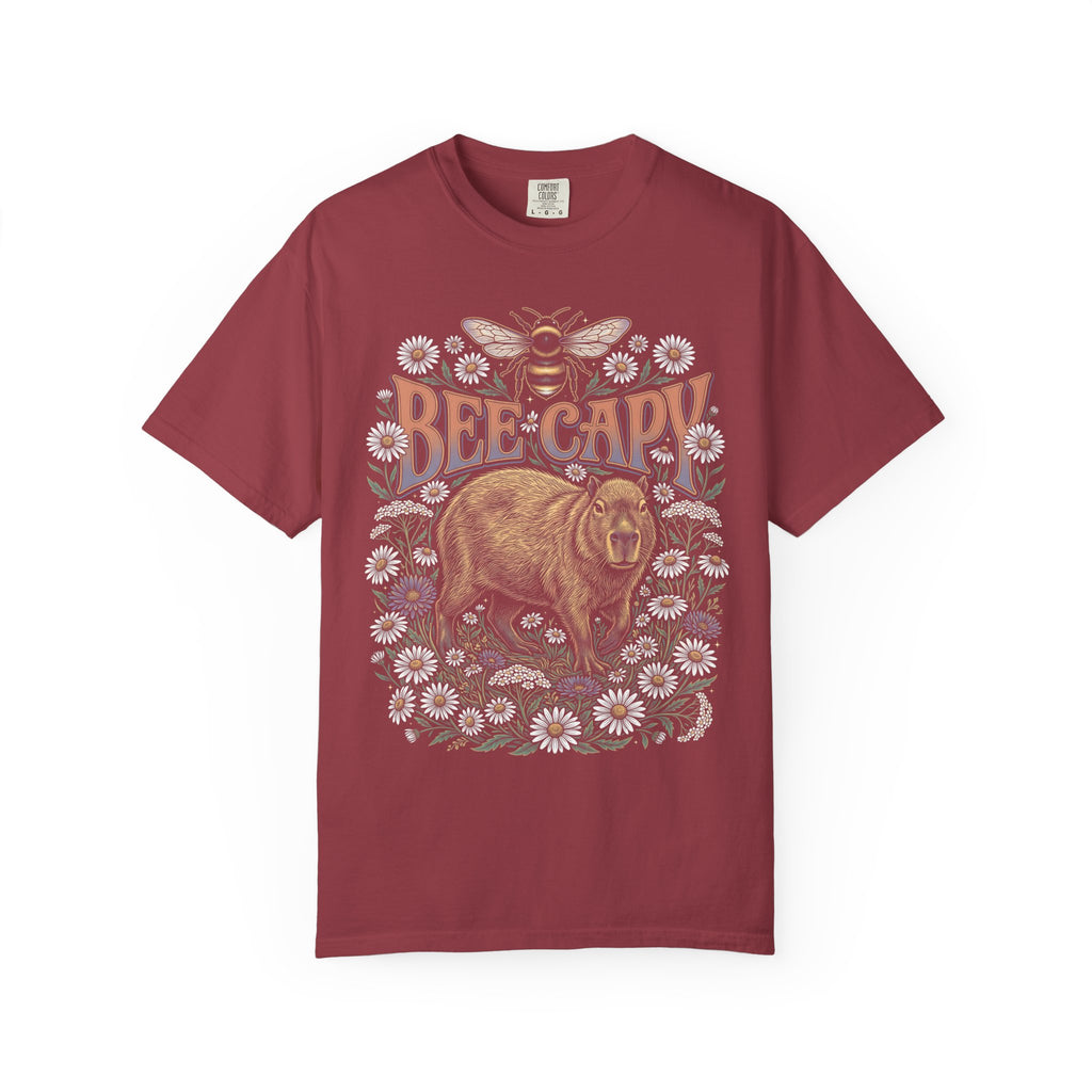 Bee Capy Classic Tee | Capybara Bumblebee | Floral Nature