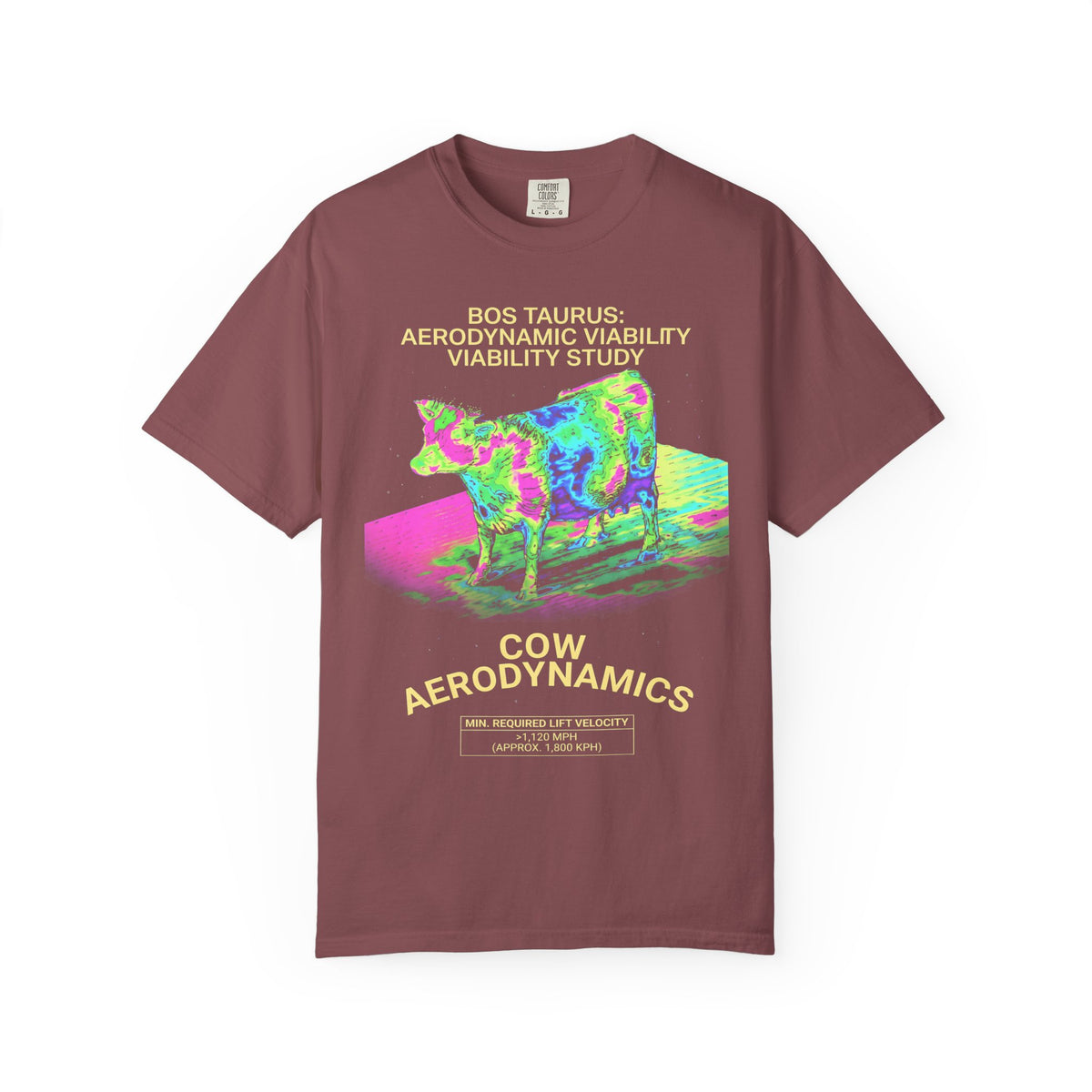 Cow Aerodynamics Study Classic Tee | Science Humor | Physics