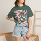 Unstoppable Overthinking Raccoon Classic Tee | 90s Funny Gift