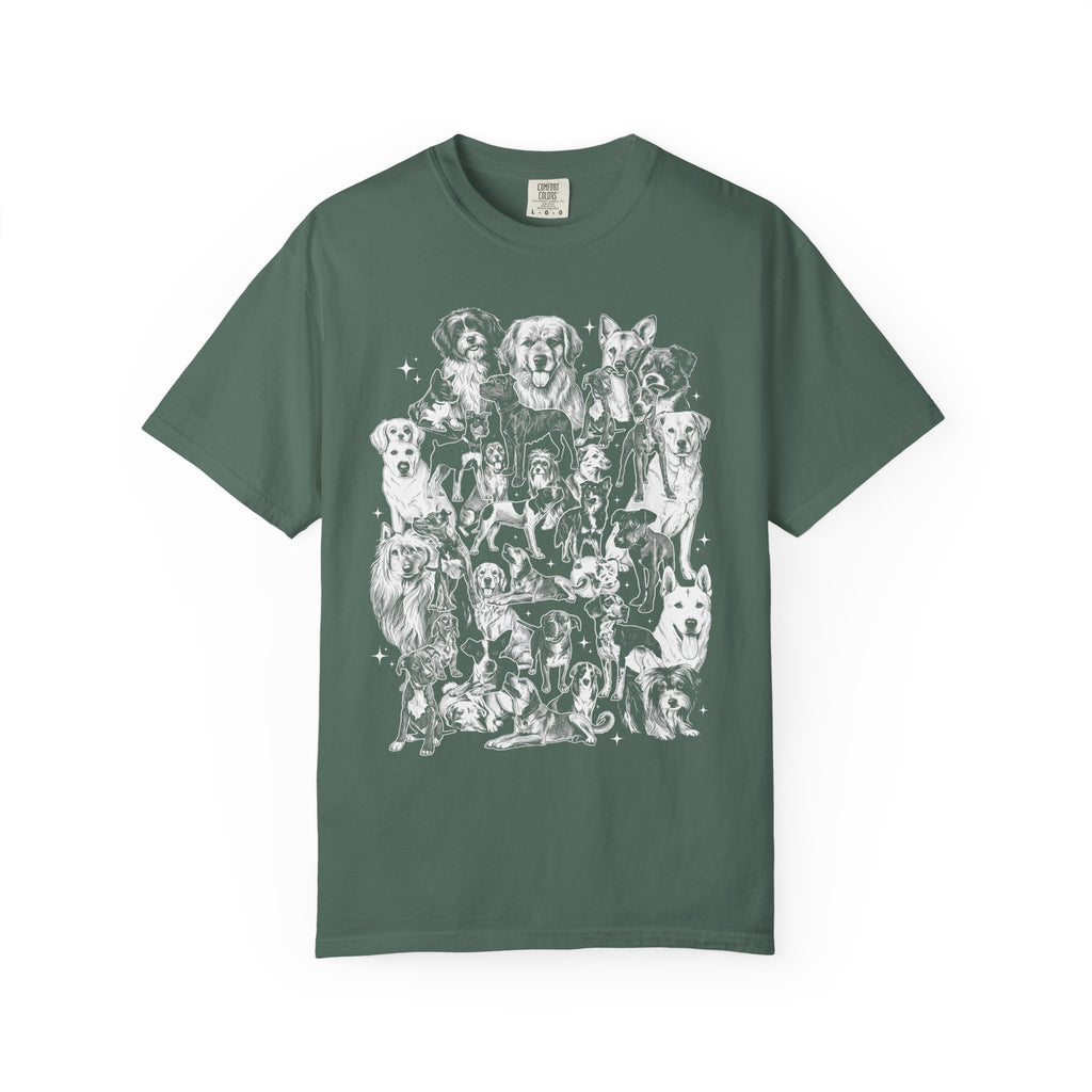 Retro Puppy Collage Classic Tee | 90s Vintage | Dog Gift