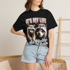 Its My Life Sabotage Myself Raccoon T-Shirt - Funny Meme Graphic Tee