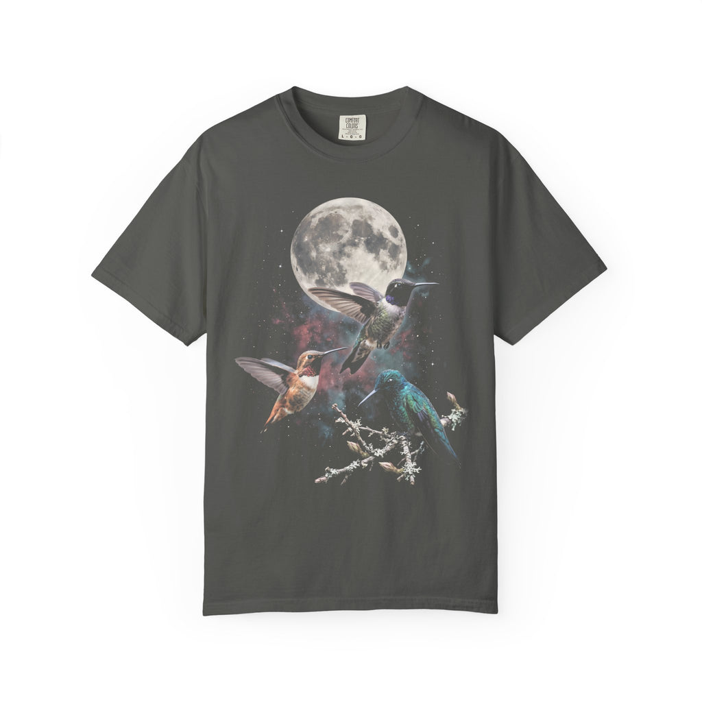 Hummingbird Full Moon Classic Tee | Galaxy Space | Bird Lover