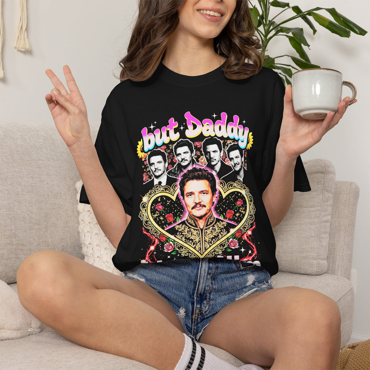 But Daddy I Love Him Pedro Pascal Classic Tee | 90s Vintage