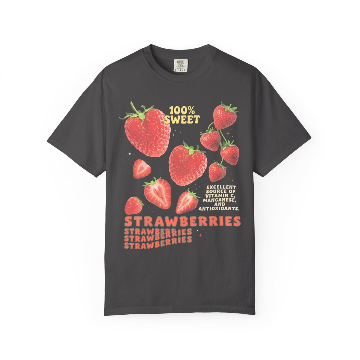 100% Sweet Strawberries Classic Tee | Healthy Fruit Art