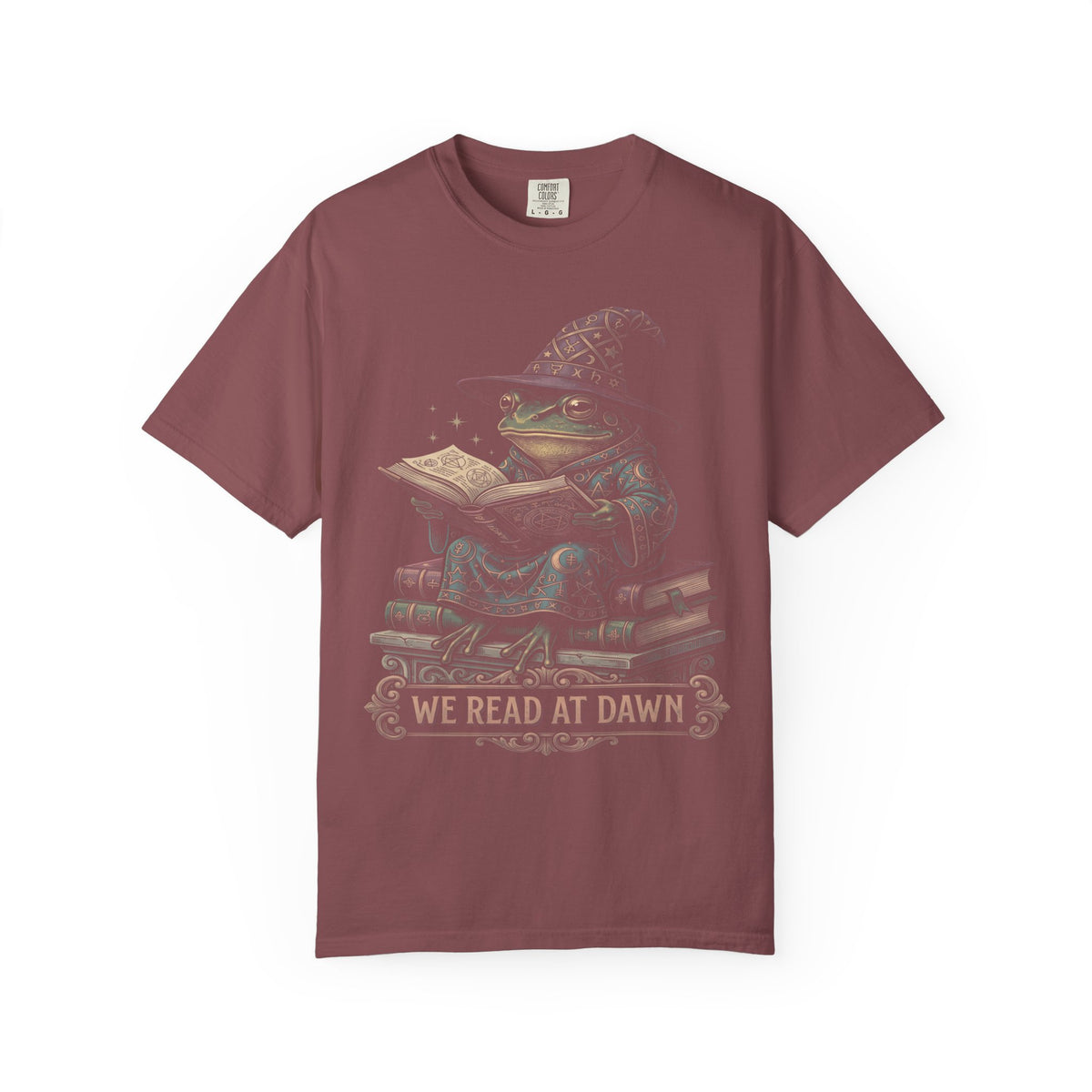 We Read At Dawn Classic Tee | Cottagecore Frog | Book Lover