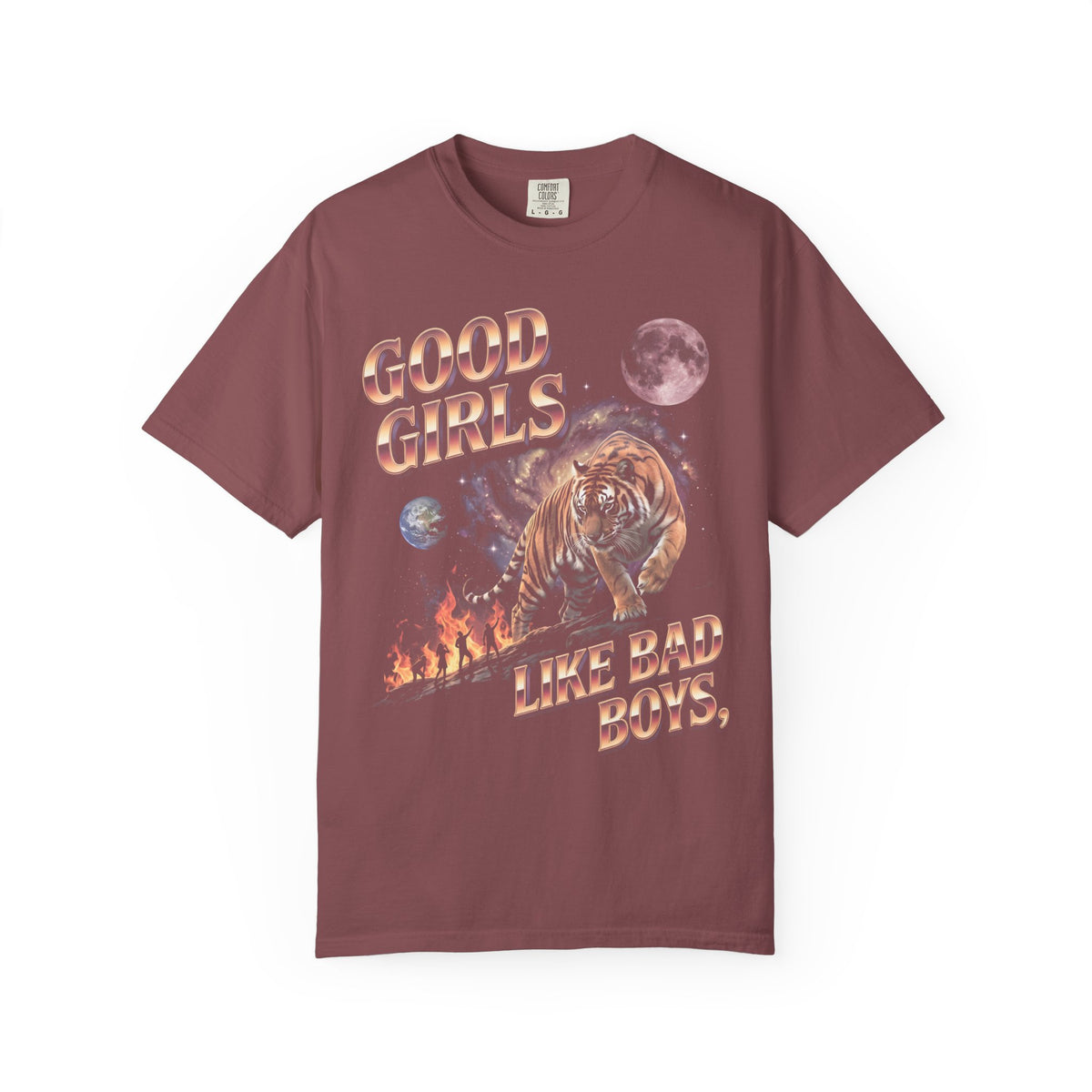 Good Girls Like Bad Boys Classic Tee | 80s Chrome Tiger