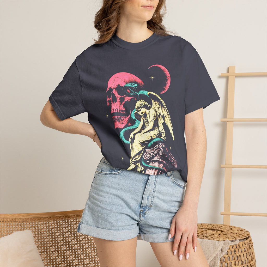 Skull Snake Angel Classic Tee | Retro Gothic | Vintage Gift