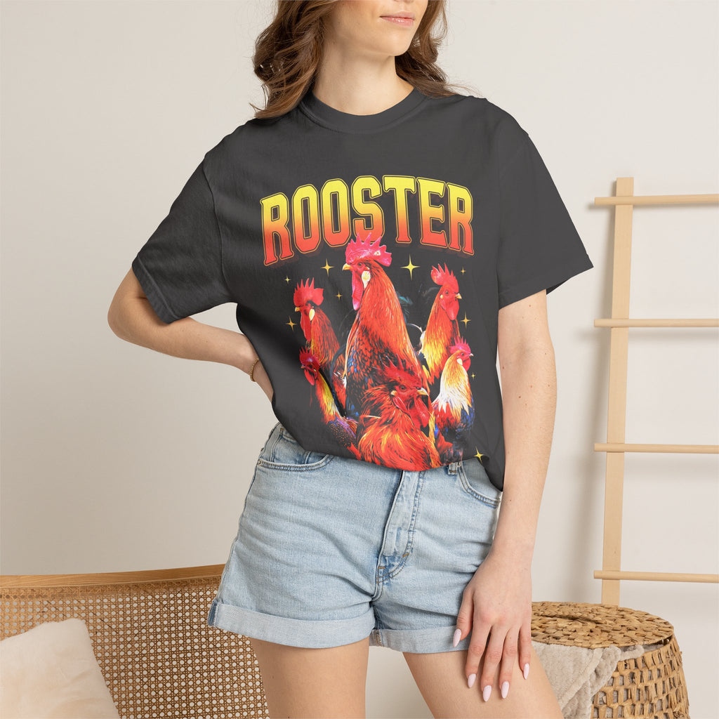 Vintage Rooster Classic Tee | 90s Graphic | Chicken Gift