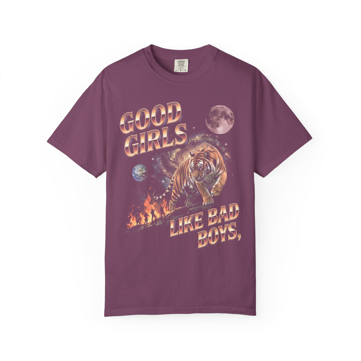 Good Girls Like Bad Boys Classic Tee | 80s Chrome Tiger