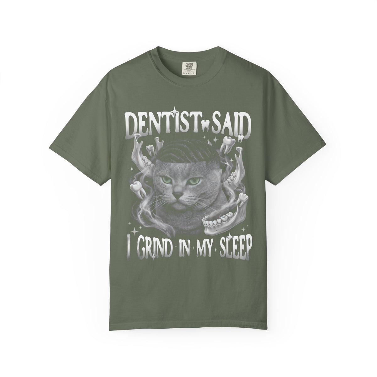 I Grind In My Sleep Cat Classic Tee | Dentist Meme | Funny Waves