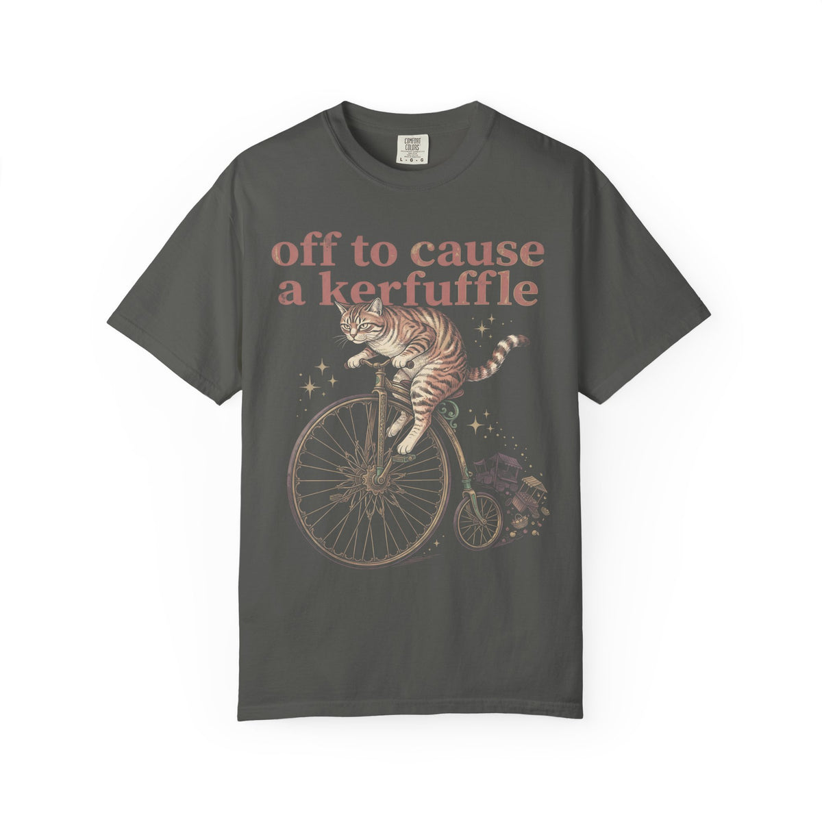 Off To Cause A Kerfuffle Classic Tee | Tabby Cat | Vintage
