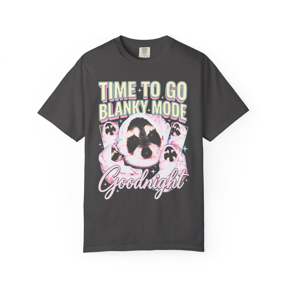 Time To Go Blanky Mode Classic Tee | Goodnight Funny Raccoon