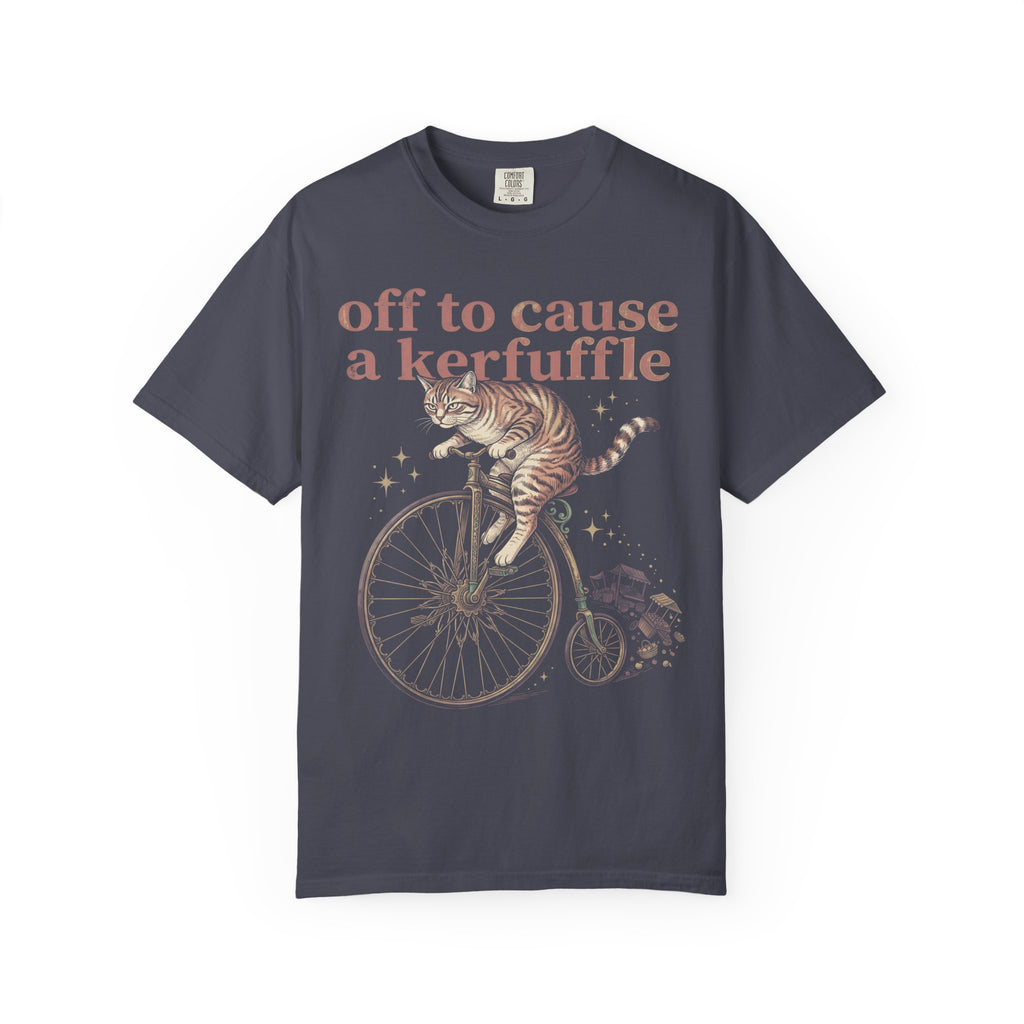 Off To Cause A Kerfuffle Classic Tee | Tabby Cat | Vintage