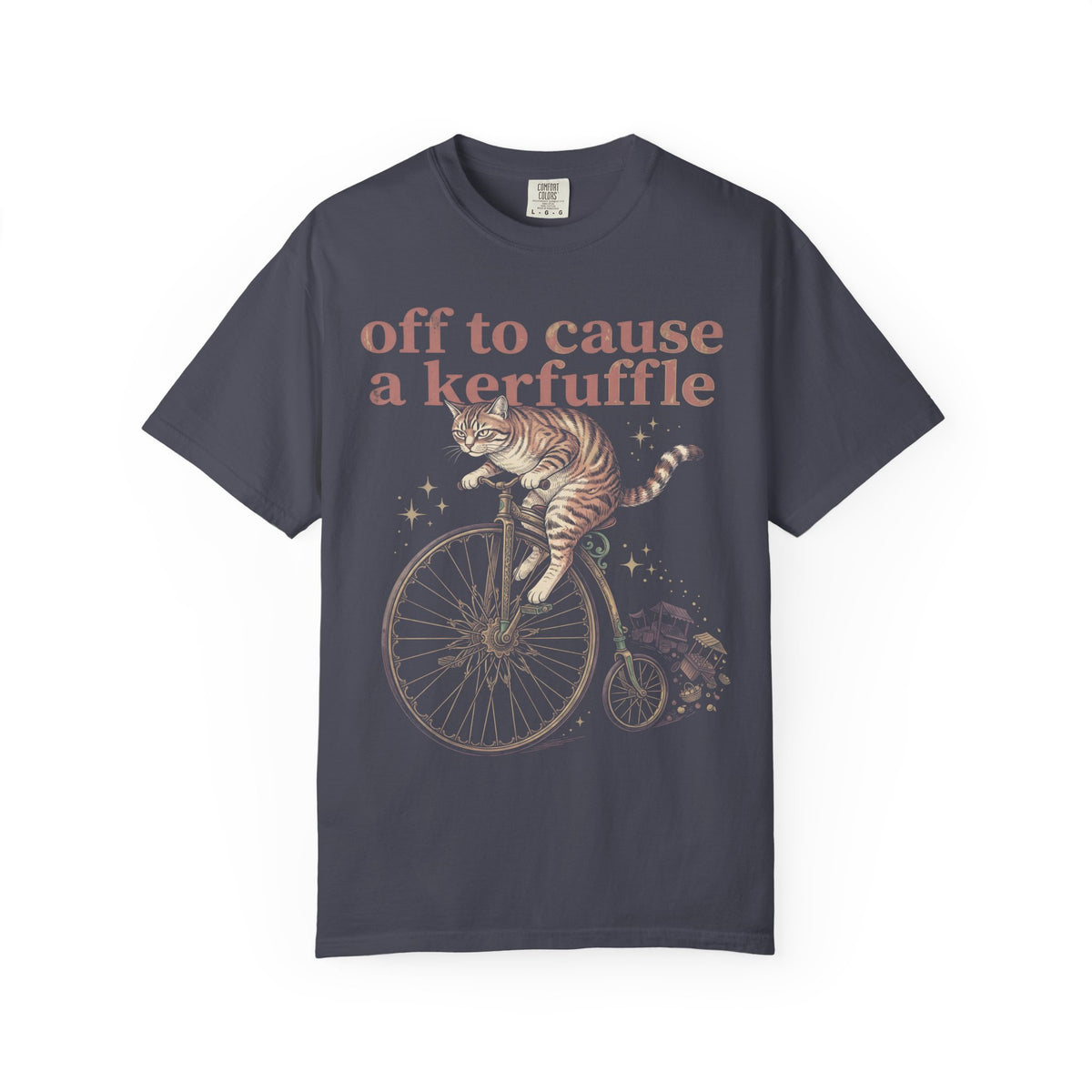 Off To Cause A Kerfuffle Classic Tee | Tabby Cat | Vintage