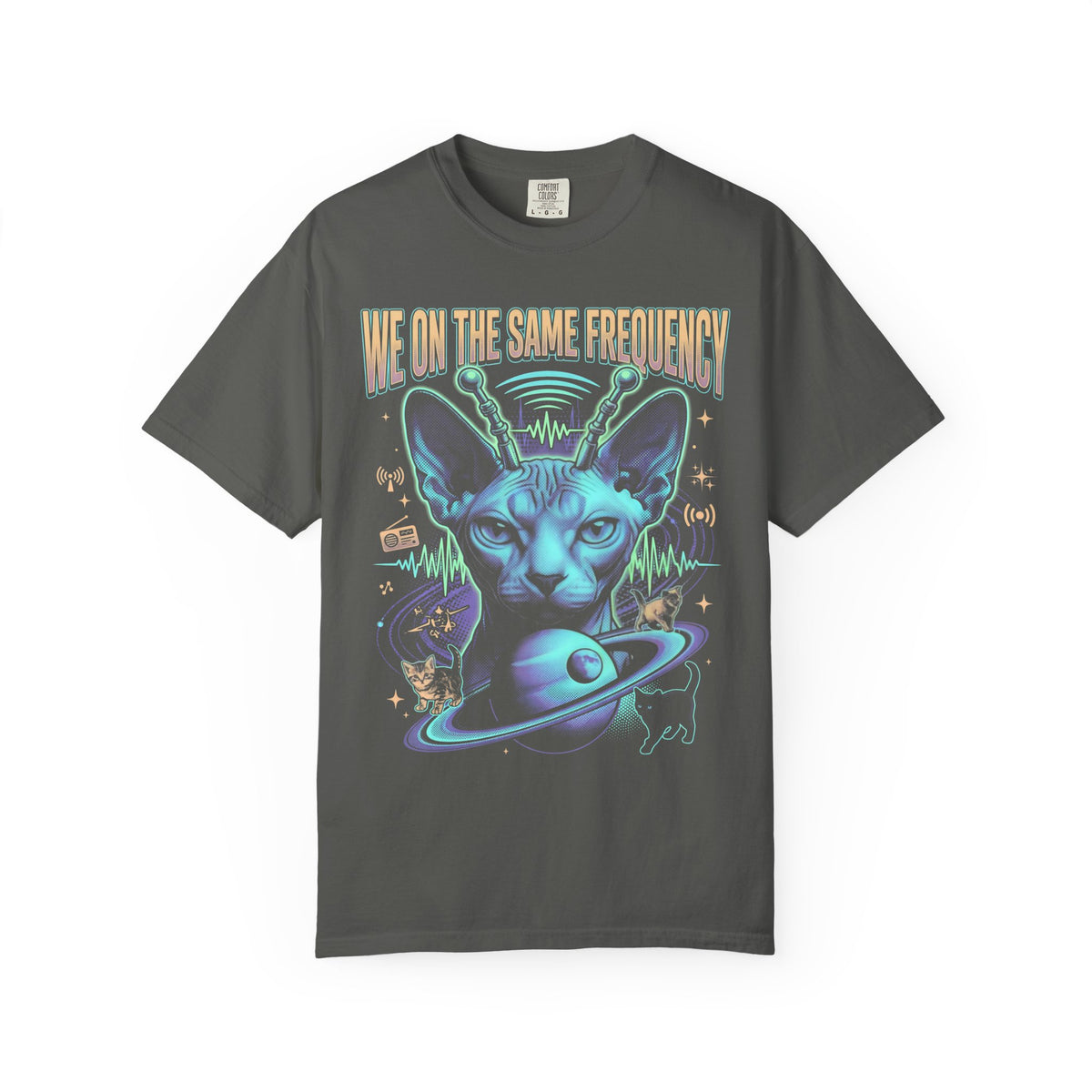 Smudge The Cat Classic Tee | Confused Meme | Occult Art
