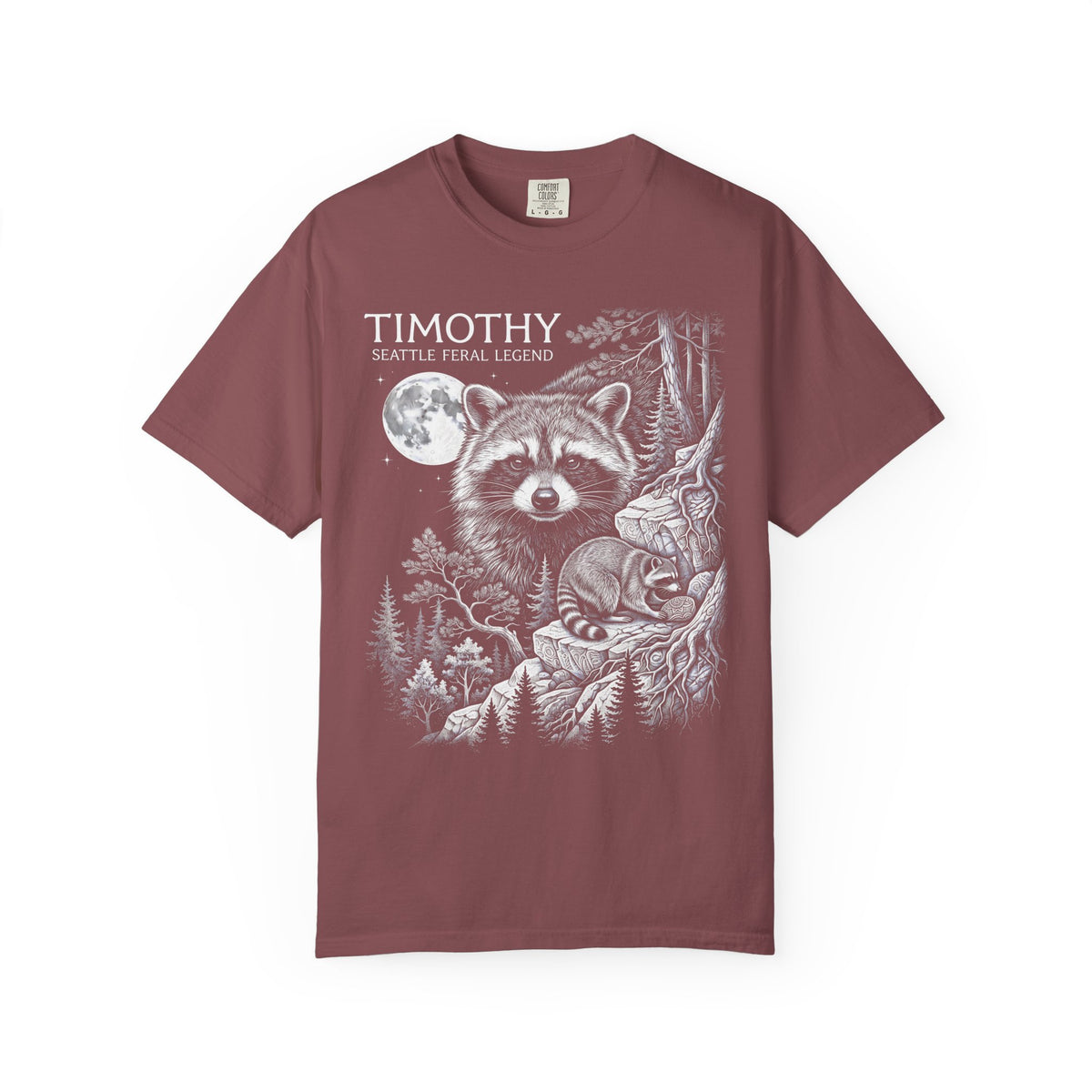 Timothy Seattle Feral Legend Classic Tee | Raccoon Art