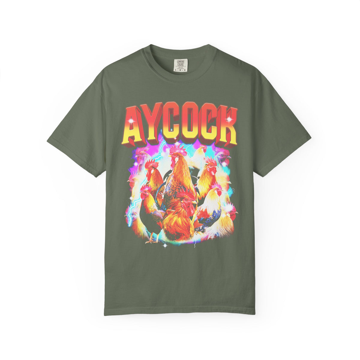 Aycock Vintage Rooster Classic Tee | 90s Chicken | Meme Gift