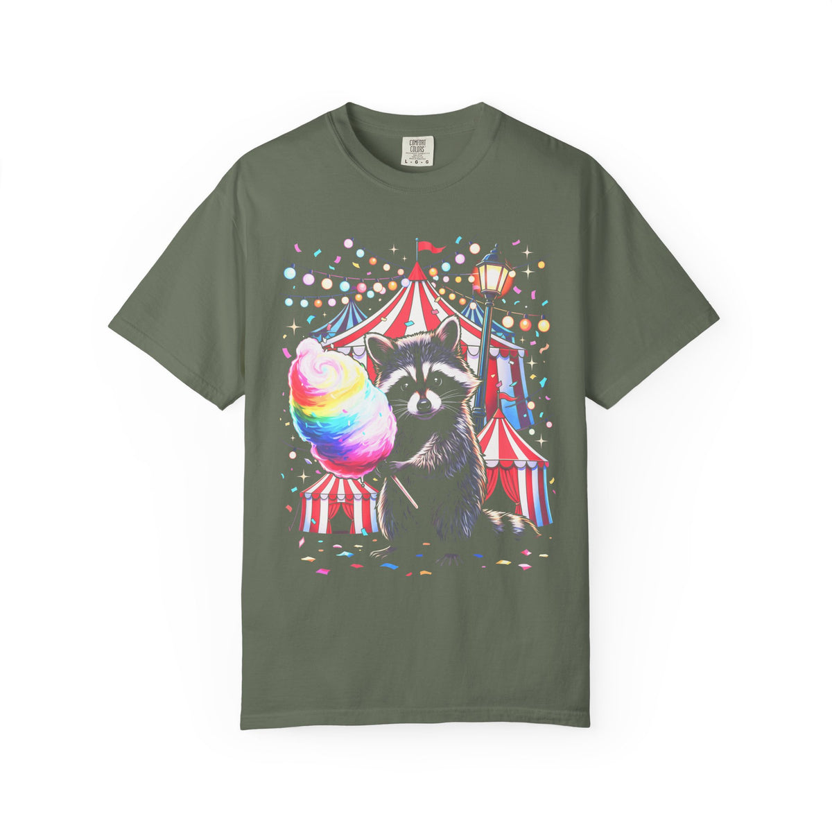 Circus Raccoon Classic Tee | Retro Carnival | Animal Gift