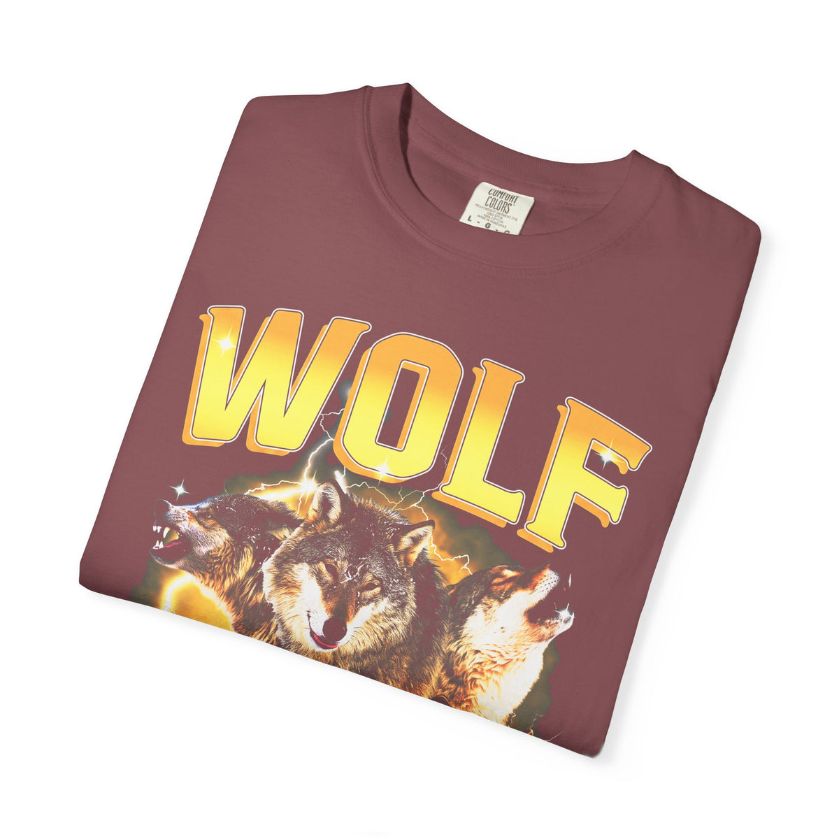 Wolf Lightning Classic Tee | Vintage 90s | Animal Lover Gift