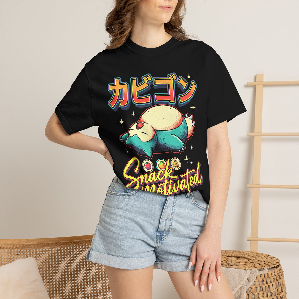 Snack Motivated Creature T-Shirt - Cute Funny Anime Graphic Tee