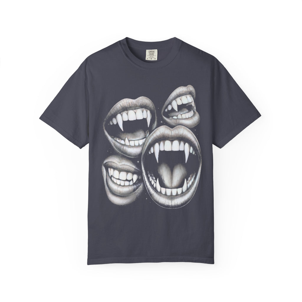 Vampires Fangs Classic Tee | Gothic Horror | Spooky Dotwork