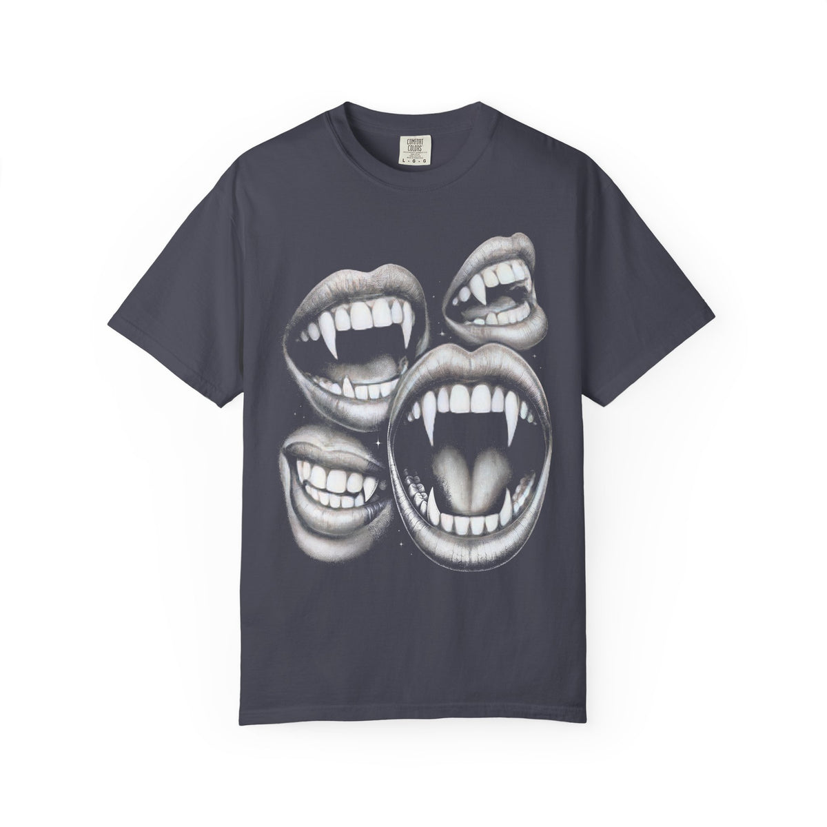 Vampires Fangs Classic Tee | Gothic Horror | Spooky Dotwork
