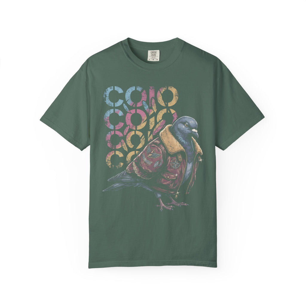 Dapper Pigeon Aviator Classic Tee | Retro Sketch | Feather Art