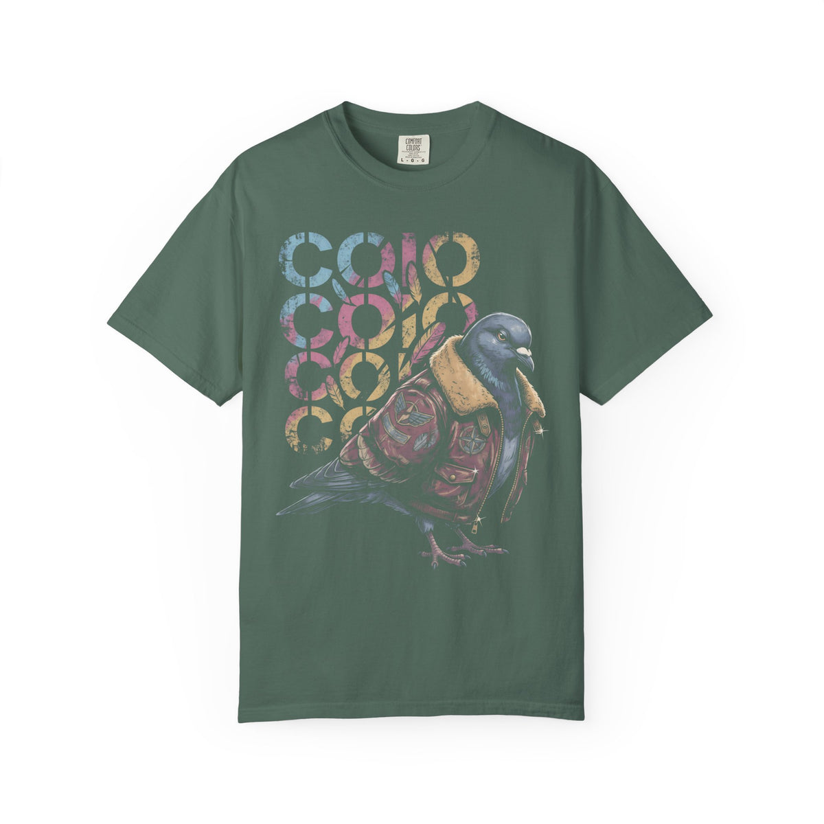 Dapper Pigeon Aviator Classic Tee | Retro Sketch | Feather Art