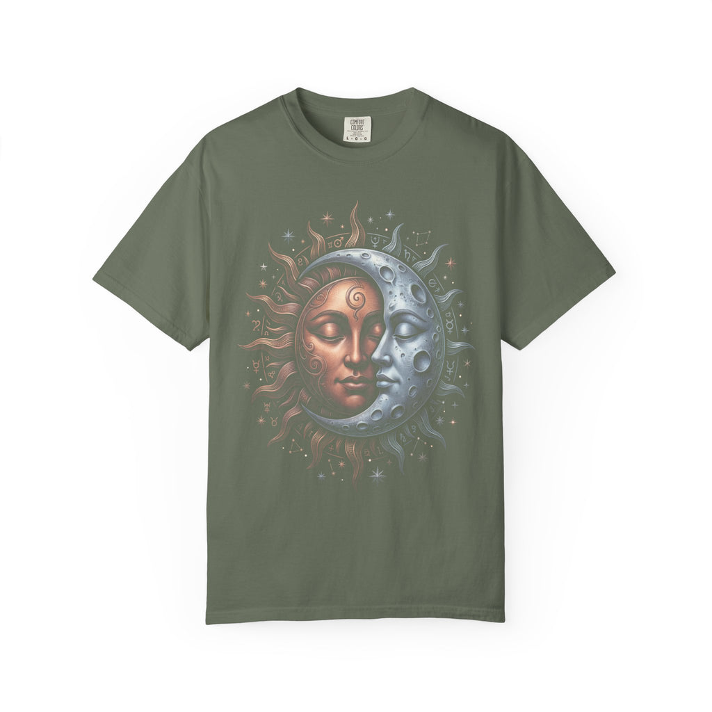 Sun Moon Celestial Faces Classic Tee | Vintage Astrology