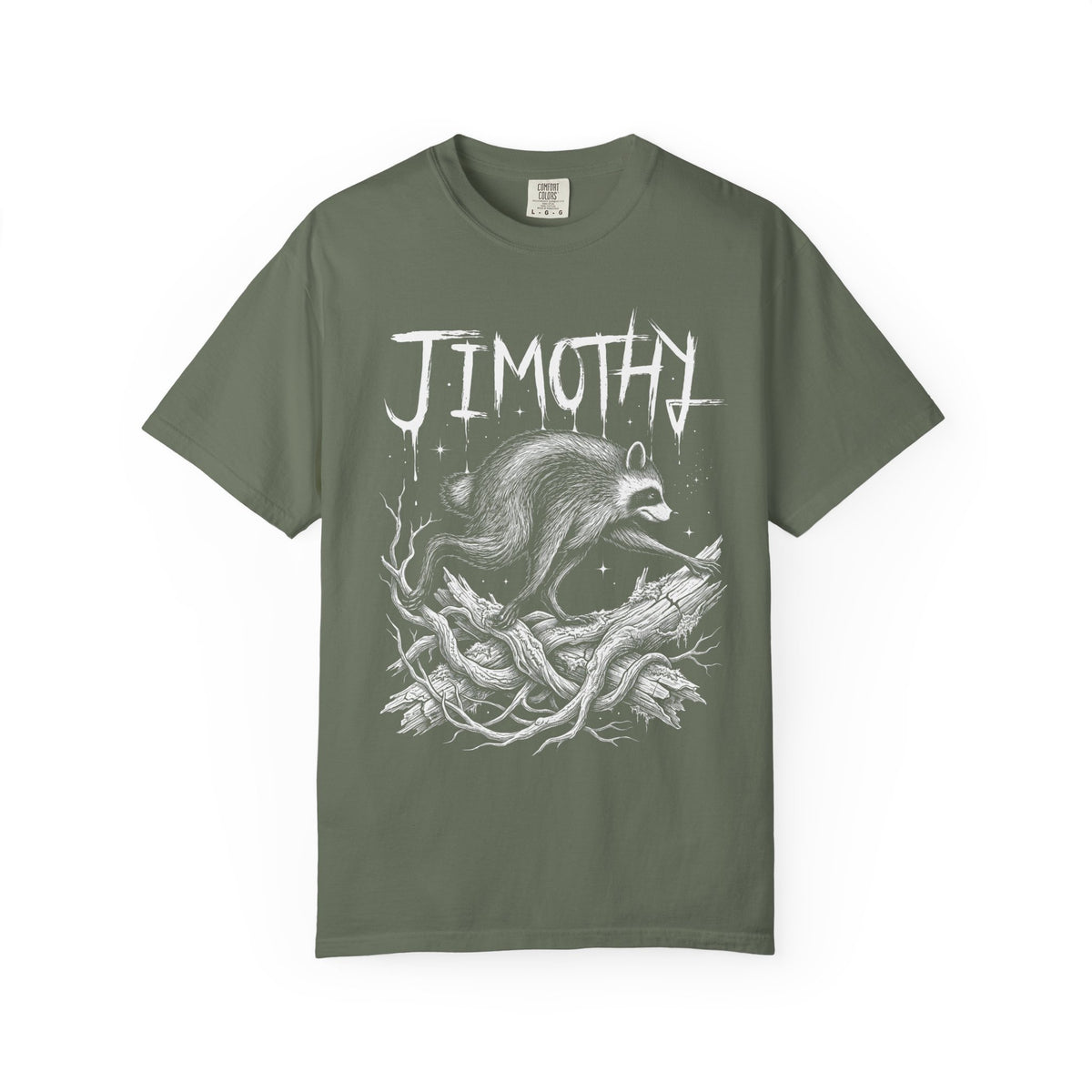 Jimothy Raccoon Classic Tee | Gothic Mystical | Detailed Branch