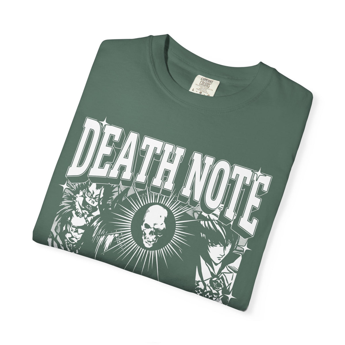Gothic Skull Manga Detective Classic Tee | Dark Anime Gift