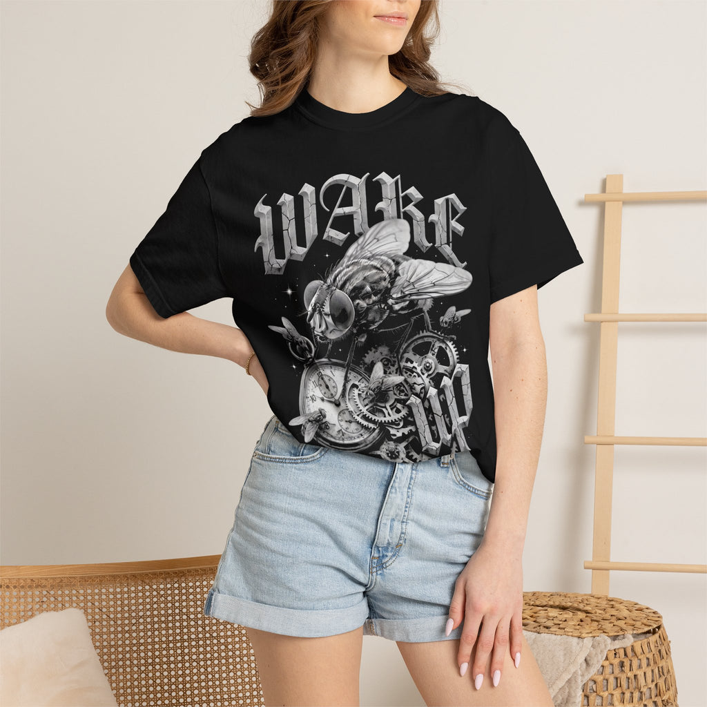 Wake Up Fly Classic Tee | Steampunk Insect | Clockwork Watch