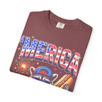 Merica Patriotic Raccoon Classic Tee | 4th Of July | USA Flag