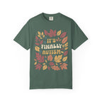 It's Finally Autumn Classic Tee | Fall Leaves | Vintage Floral