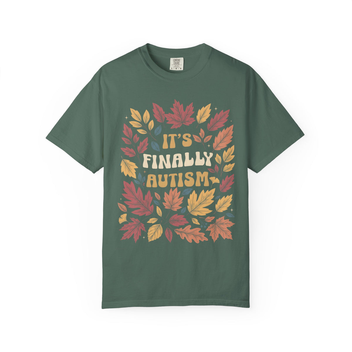 It's Finally Autumn Classic Tee | Fall Leaves | Vintage Floral