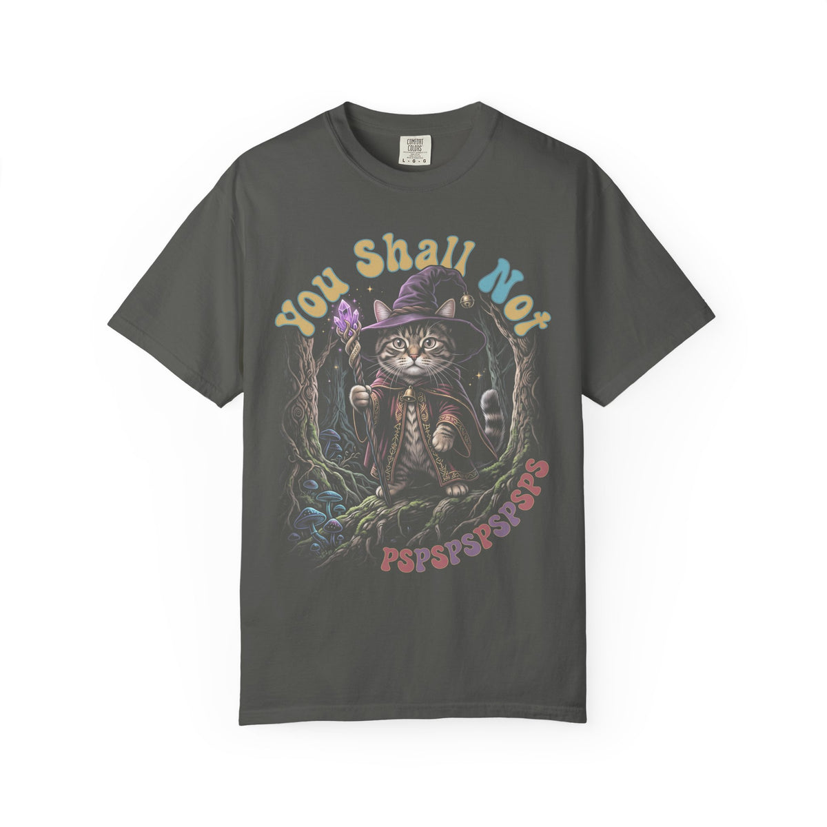 Wizard Cat Pspsps Classic Tee | Fantasy Forest | Magic Tabby