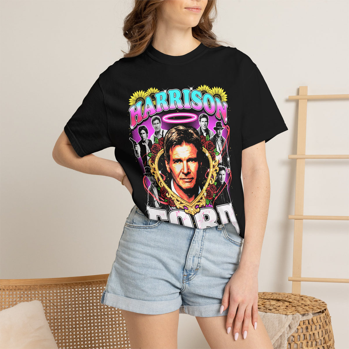 Harrison Ford T-Shirt - 90s Vintage Movie Graphic Tee