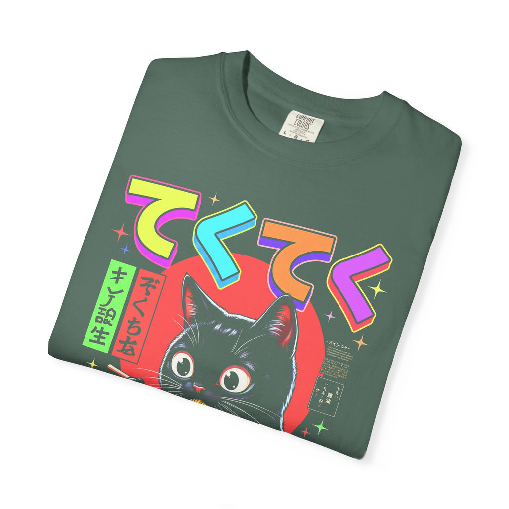 Cute Black Cat Ramen Classic Tee | Japanese Food | Retro Gift