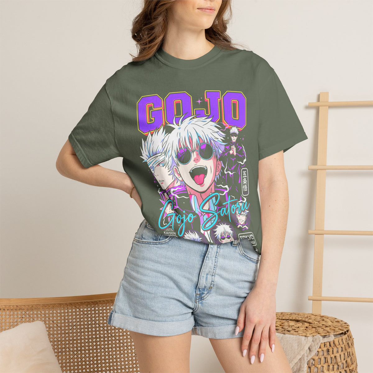 Blindfold Sorcerer Classic Tee | Anime Style | Manga Gift