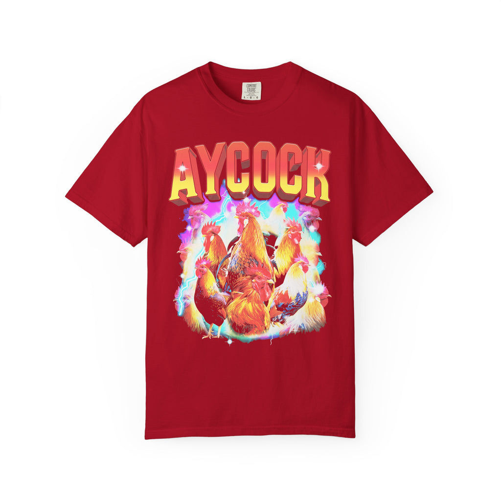 Aycock Vintage Rooster Classic Tee | 90s Chicken | Meme Gift